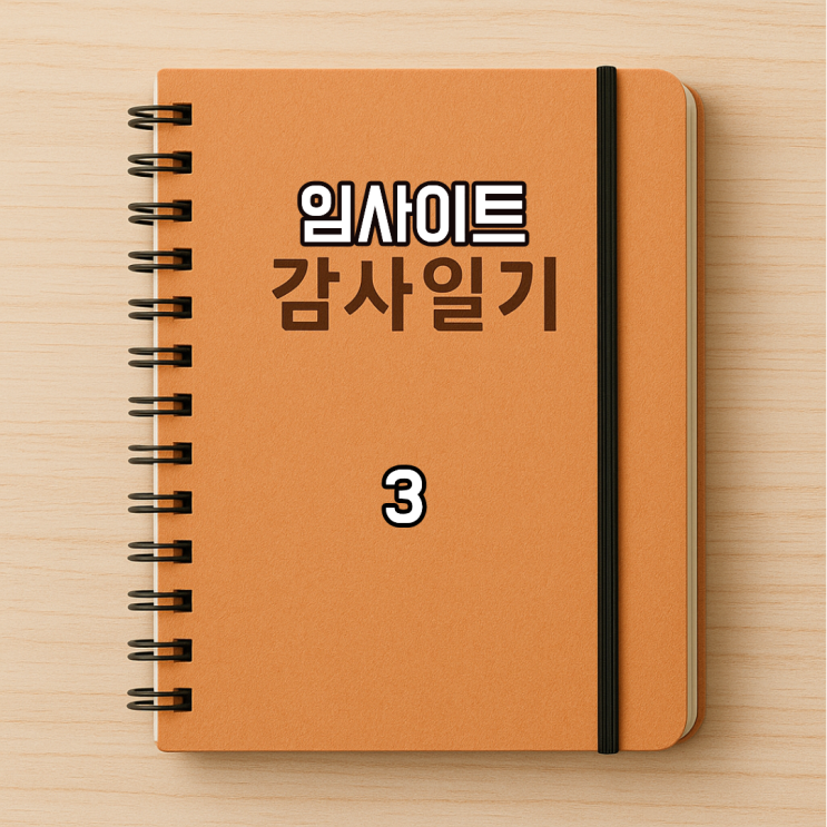  임사이트 감사 일기 3-하루를 긍정적으로