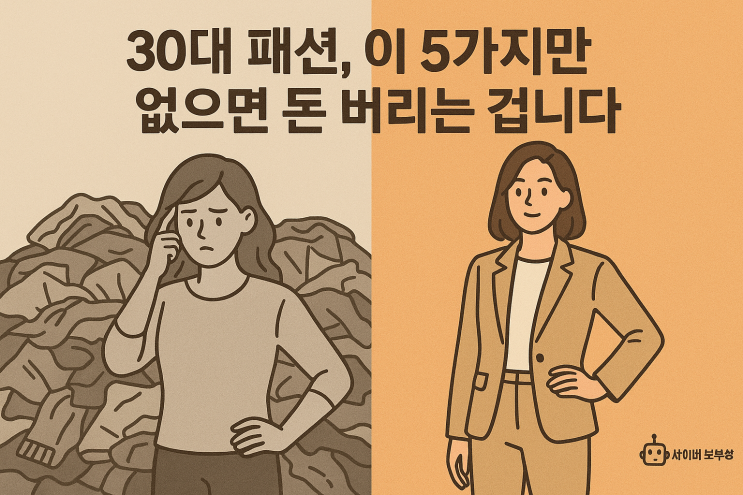  [지식+] 30대 여성 패션, 아직도 20대처럼 입는다면 당신만 손해!