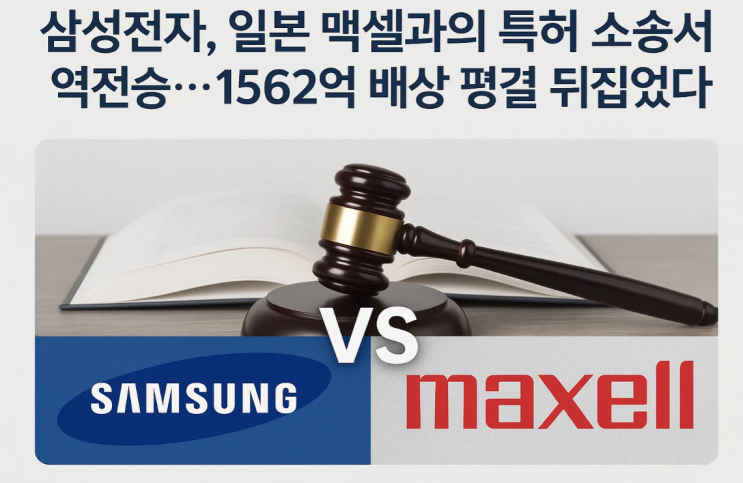 일본 맥셀과의 <b>특허</b> 소송서 역전승…1562억 <b>배상 평결</b> 뒤집었다