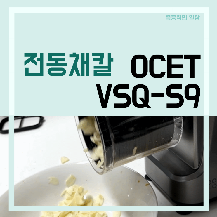  야채 전동 채칼 슬라이서 OCET VSQ-S9 : 당근 마늘 채썰기 이렇게 쉽다고? 내돈내산 리뷰