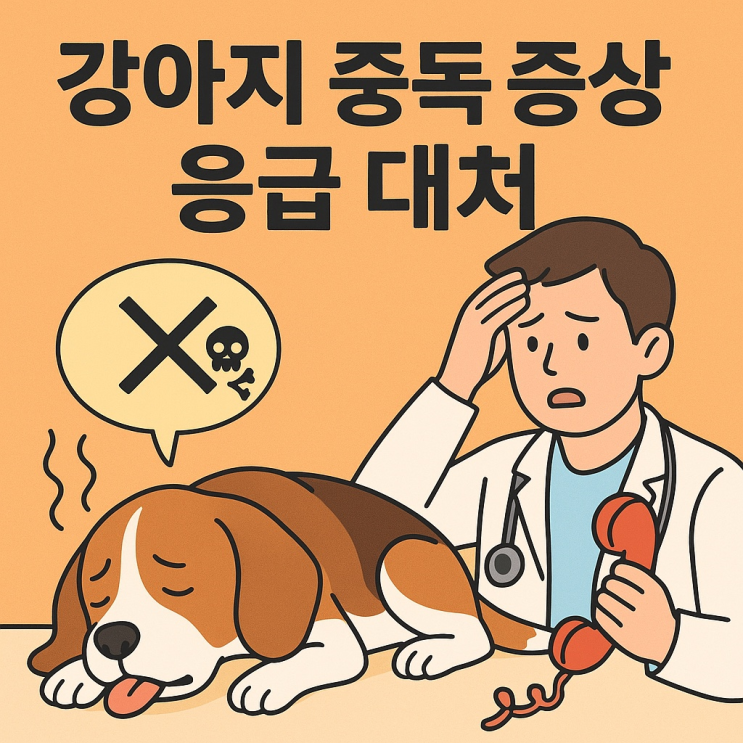  강아지 중독 증상과 응급 대처 방법