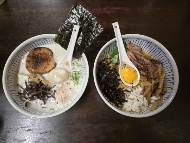  블루리본 받은 포항라멘맛집 『 라멘묘조 』 특선 토리파이탄, 아부라소바 후기
