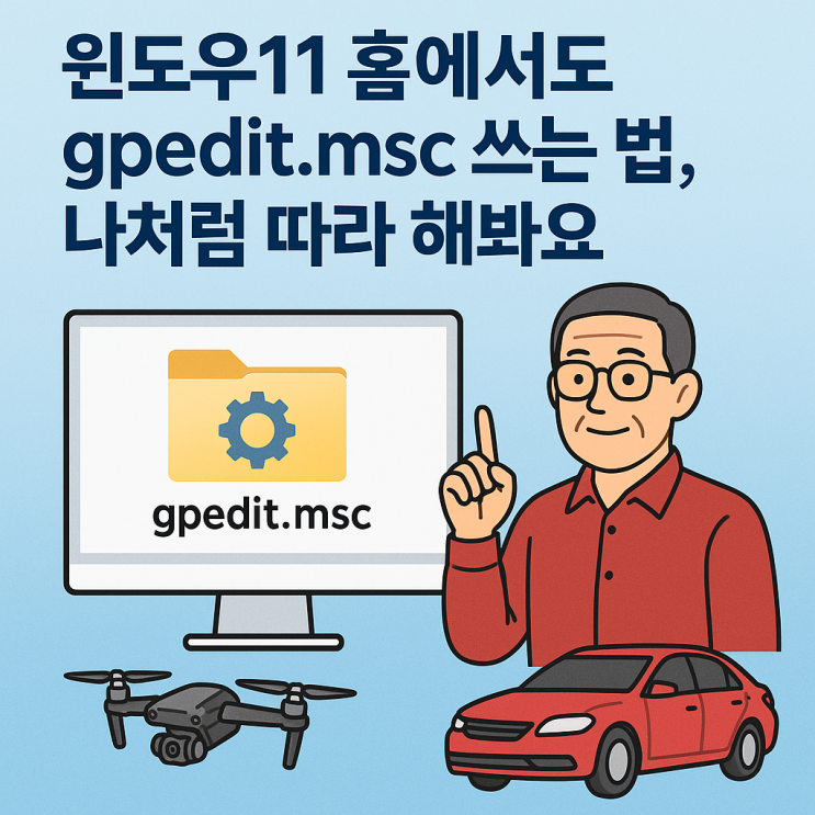  윈도우11 홈에서도 gpedit.msc 쓰는 법