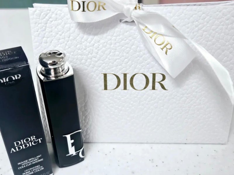 Dior Ribbon 디올 어딕트 립스틱 추천! 463 디올 리본 컬러 발색 & 선물 포장 언박싱