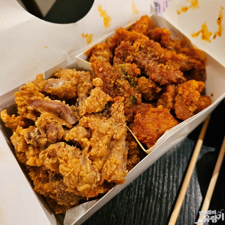  깡돼후 부평 깡통시장 먹거리 돼지갈비 후라이드 후기
