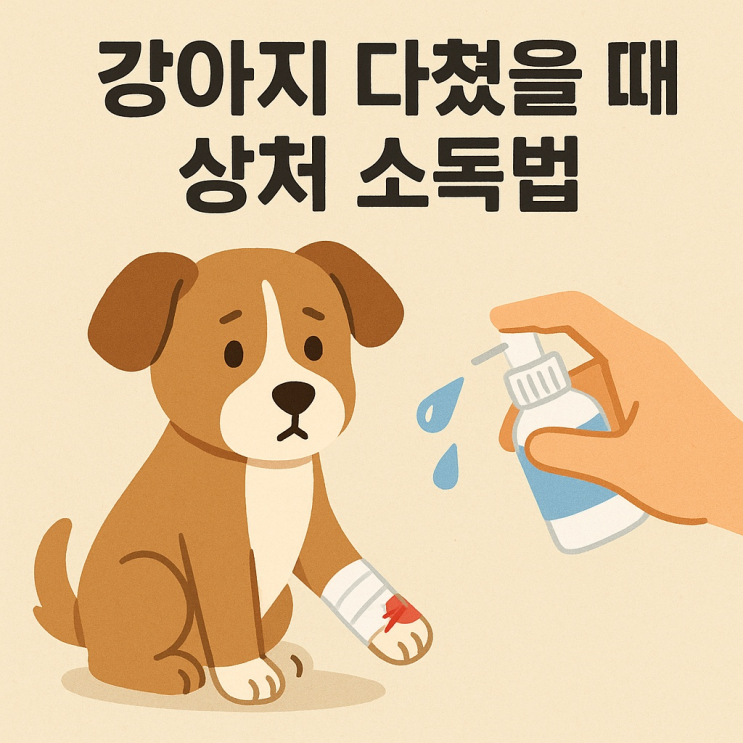 강아지 다쳤을 때 상처 소독법, 이렇게 하세요!