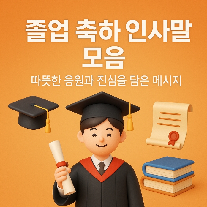  졸업 축하 인사말 모음｜따뜻한 응원과 진심을 담은 메시지