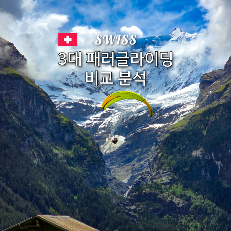  인터라켄 패러글라이딩 예약 전 필수! 스위스 3대 명소 가격 비교