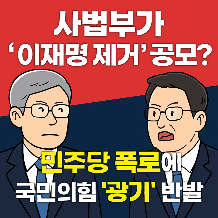 사법부가 '이재명 제거' 공모? <b>민주당</b> 폭로에 국민의힘 '광기' 반발