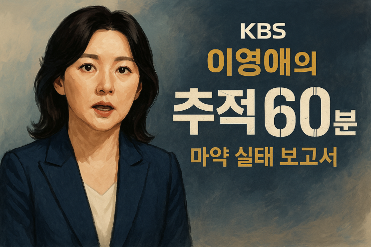 「<b>이영애</b>의 <b>추적60분</b>」 – 부모의 눈으로 본 <b>마약 실태</b>와... 