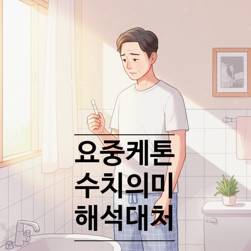 요중 케톤 수치 해석 약양성 양성 1+ 대처법