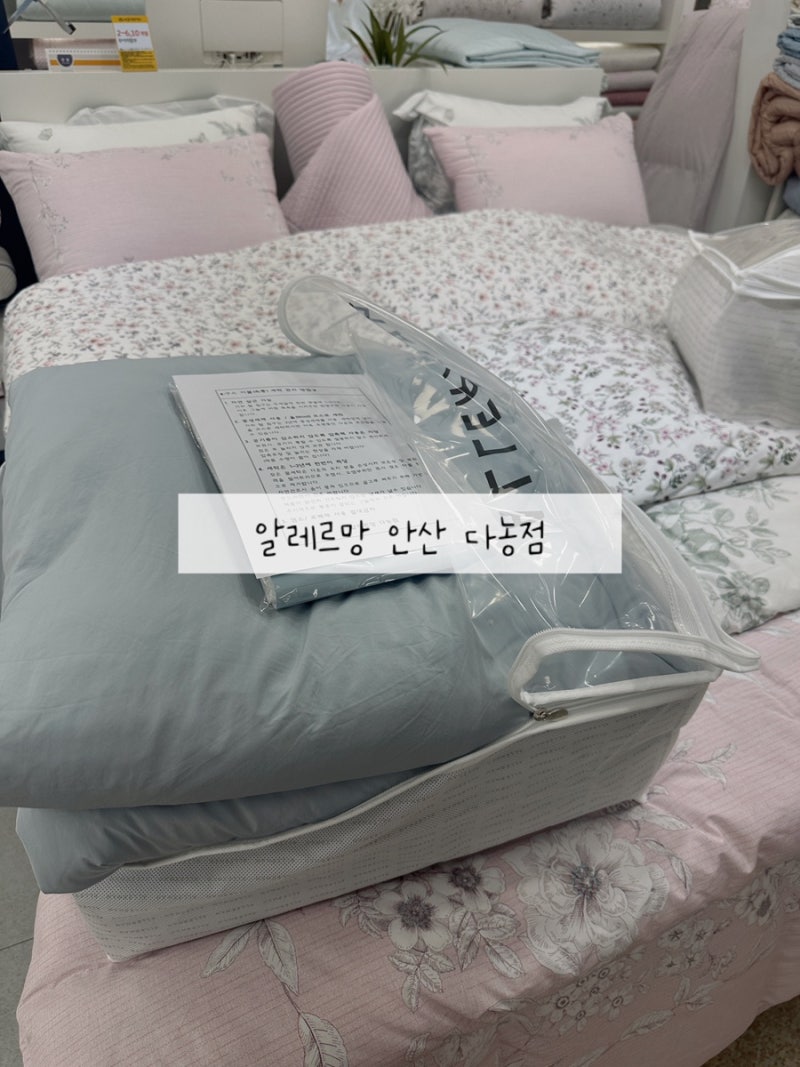 알레르망 안산 다농점에서 구스차렵이불과 알러지케어 킹사이즈 침구세트 구매한 날 후기