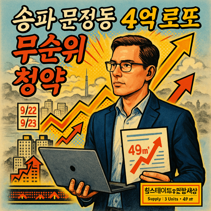 힐스테이트 e편한세상 문정 무순위 청약 송파 시세차익 6억?
