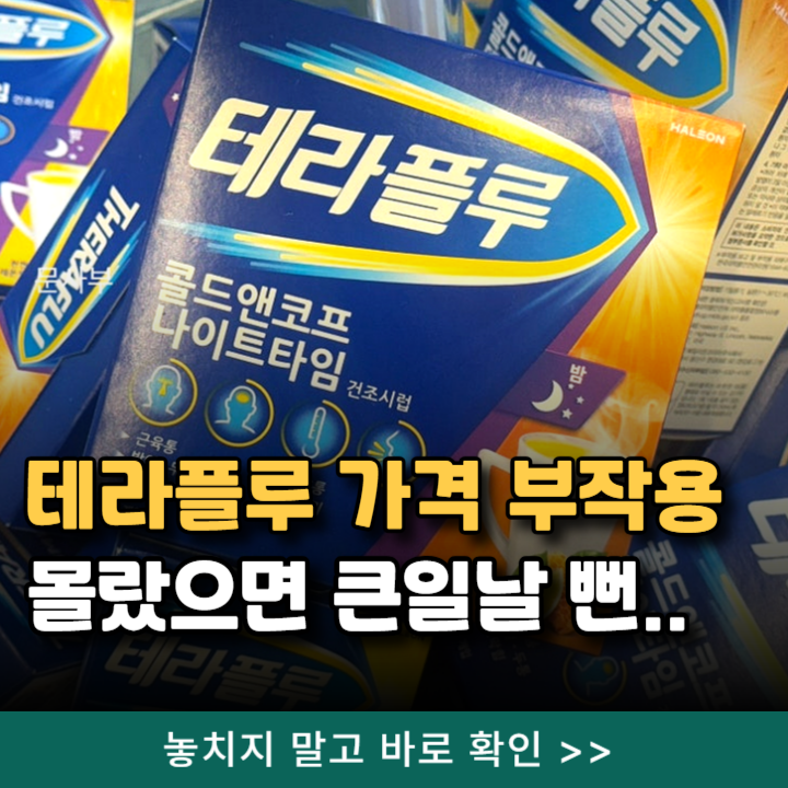  테라플루 나이트 가격 부작용 몰랐으면 큰일날뻔..