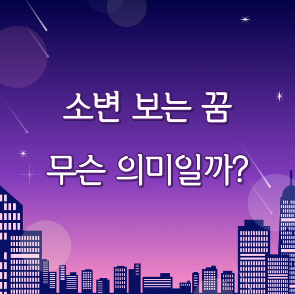 소변보는 꿈 의미 20가지 상황별 해석 완벽 가이드