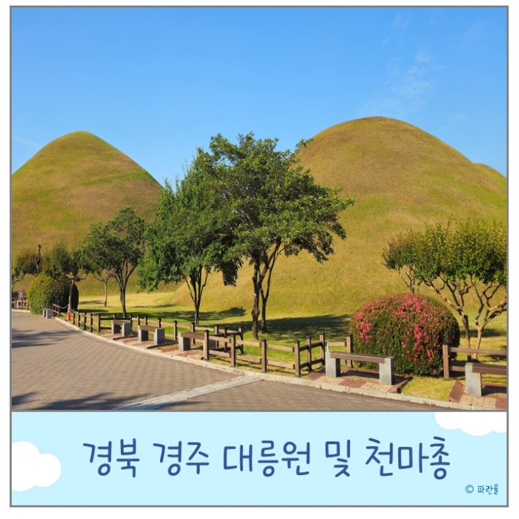  경주 가볼 만한 곳 대릉원 천마총 포토존 주차장 입구 안내