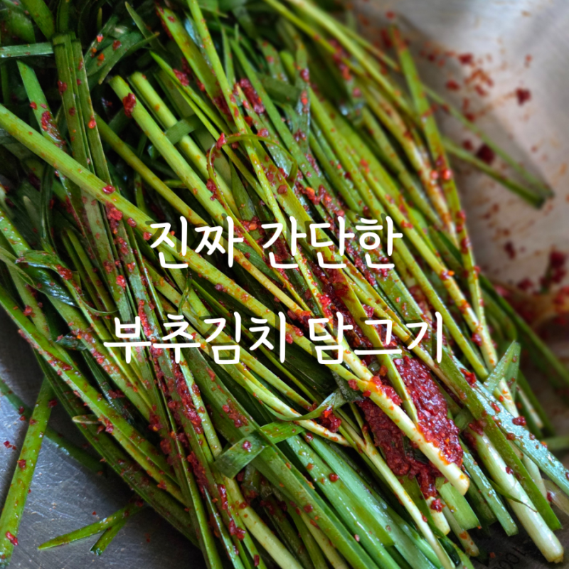 [정구지김치]직접 담아보니 더 맛있어요! 간단 부추김치 레시피