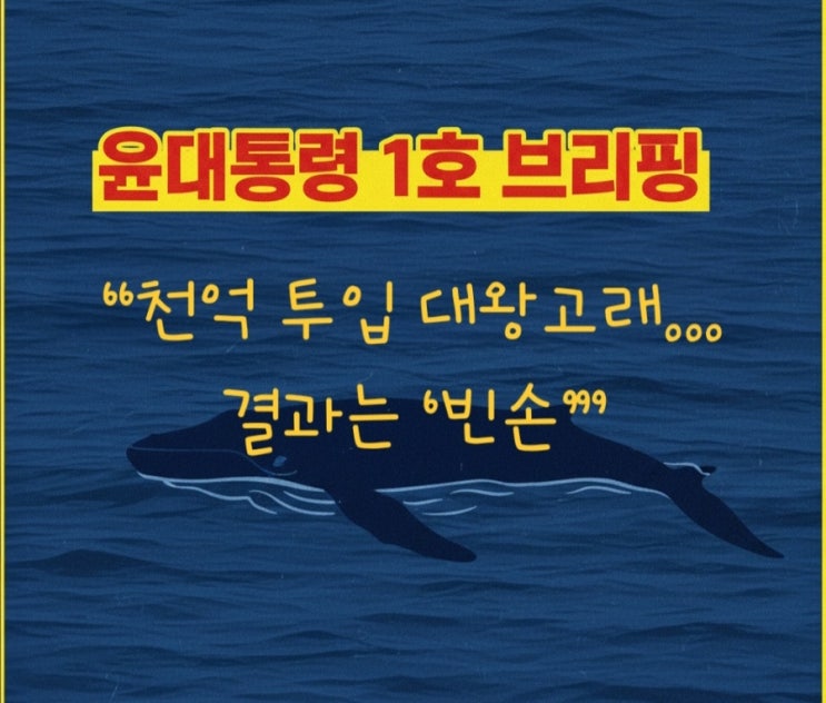 윤<b>대통령 국정</b>브리핑 1호 ‘대왕고래 프로젝트’, 결국 최종... 