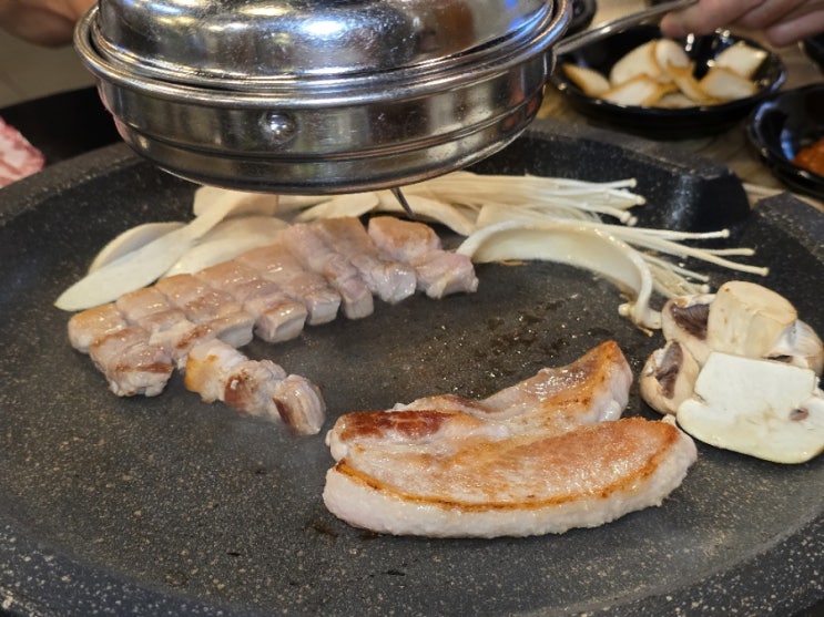  구미 신평동 맛집 참숯꼬기 미나리오겹살