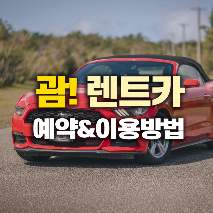  괌 여행 렌트카 예약 및 이용 방법 완벽 가이드