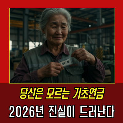  기초연금? 당신이 아는 건 반의반도 아닙니다.