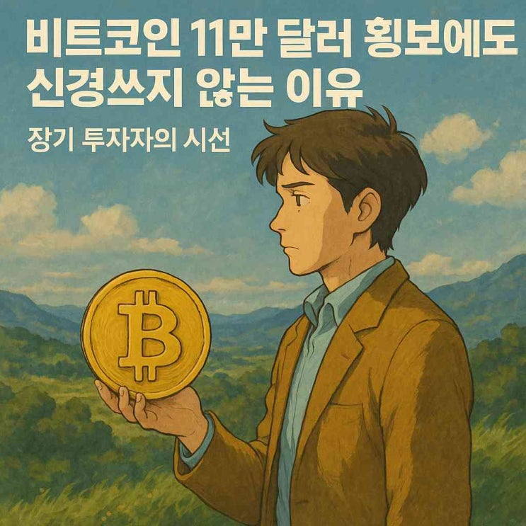 <b>비트코인</b> 11만 달러 <b>횡보</b>에도 신경쓰지 않는 이유, 장기... 