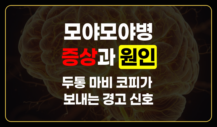  모야모야병 증상, 원인과 특징 해결 제대로 알기