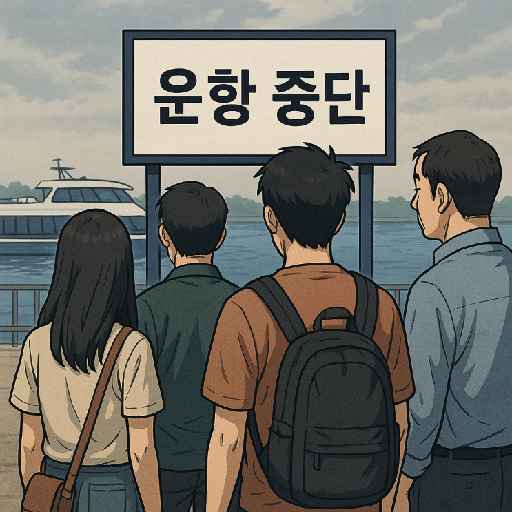 <b>한강버스 운행 중단</b>, 팔당댐 방류 원인과 이용자 유의사항 정리