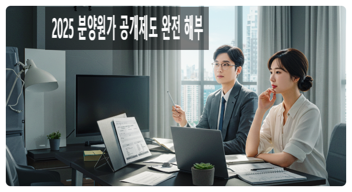  “2025 분양원가 공개제도 완전 해부｜62개 항목 공개로 달라진 아파트 분양가의 진실”