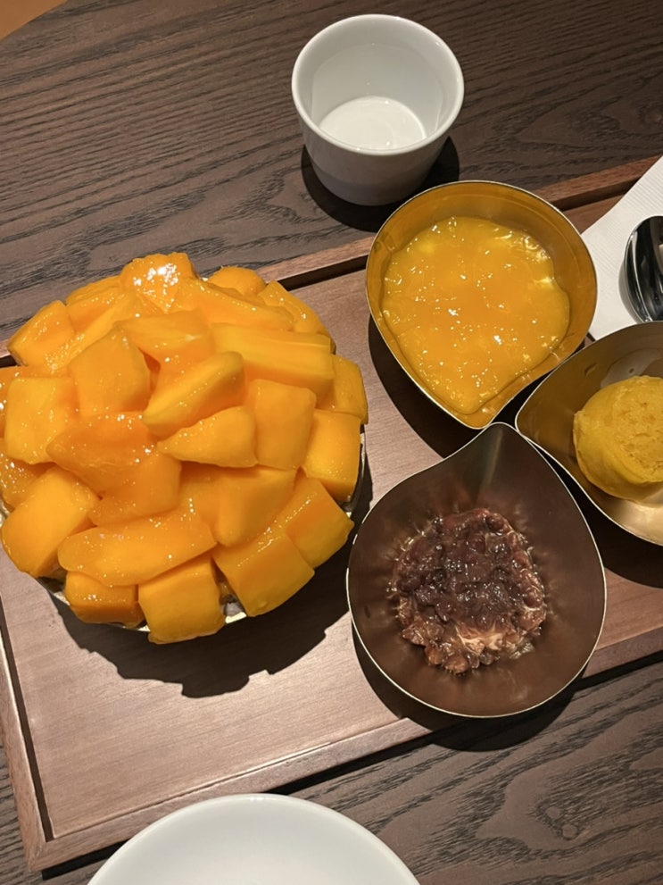  신라호텔 망고빙수 9월 주말 저녁시간 방문