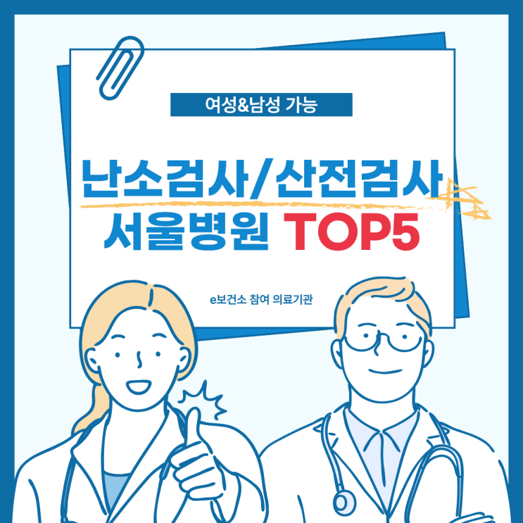  [난소검사]서울 산전검사 임신 사전검사 병원 Top5 추천(첨부파일 공유)