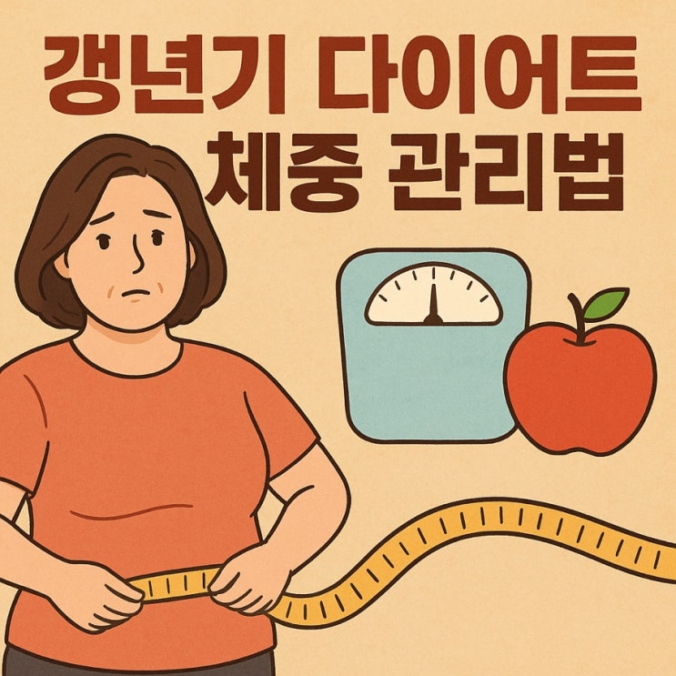  갱년기 다이어트 & 체중 관리법 | 복부비만 잡는 건강 습관