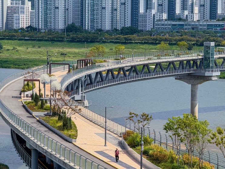  세종시 여행 가볼만한곳, 금강보행교(이응다리, 주차장, 전망대)