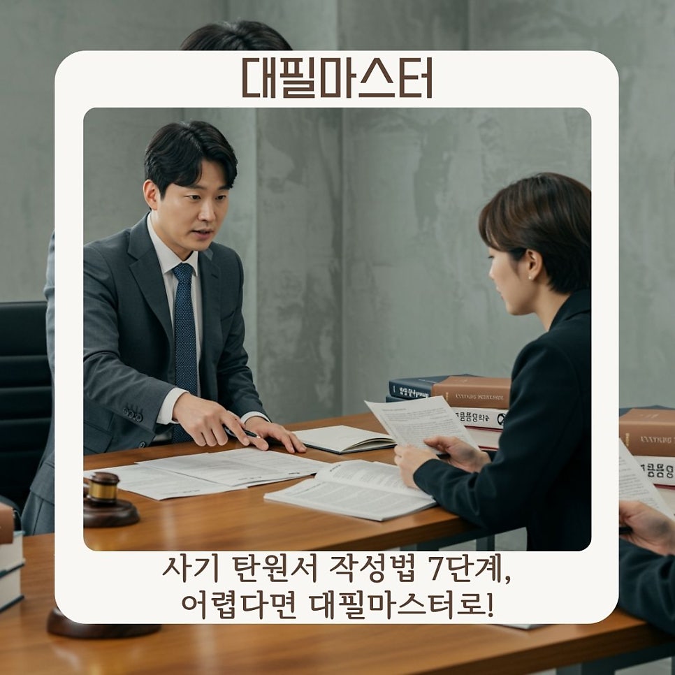 사기 탄원서 작성법 7단계, 어렵다면 대필마스터로!