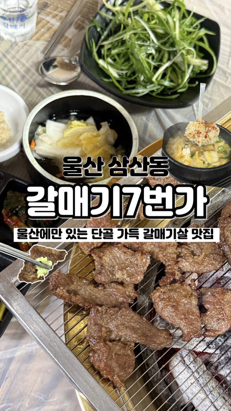  울산에서만 먹을 수 있는 단골 가득 노포 분위기 삼산동 고기집 갈매기7번가