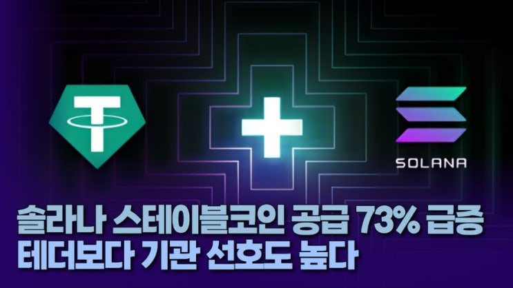 [초보 필독] 2025 <b>솔라나 스테이블코인</b> 폭발 성장! <b>금융 허브</b>로... 