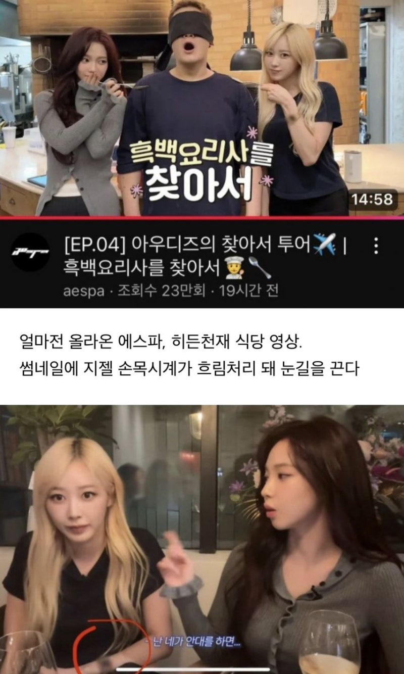 aespa Giselle's Watch, Blurred Out on YouTube