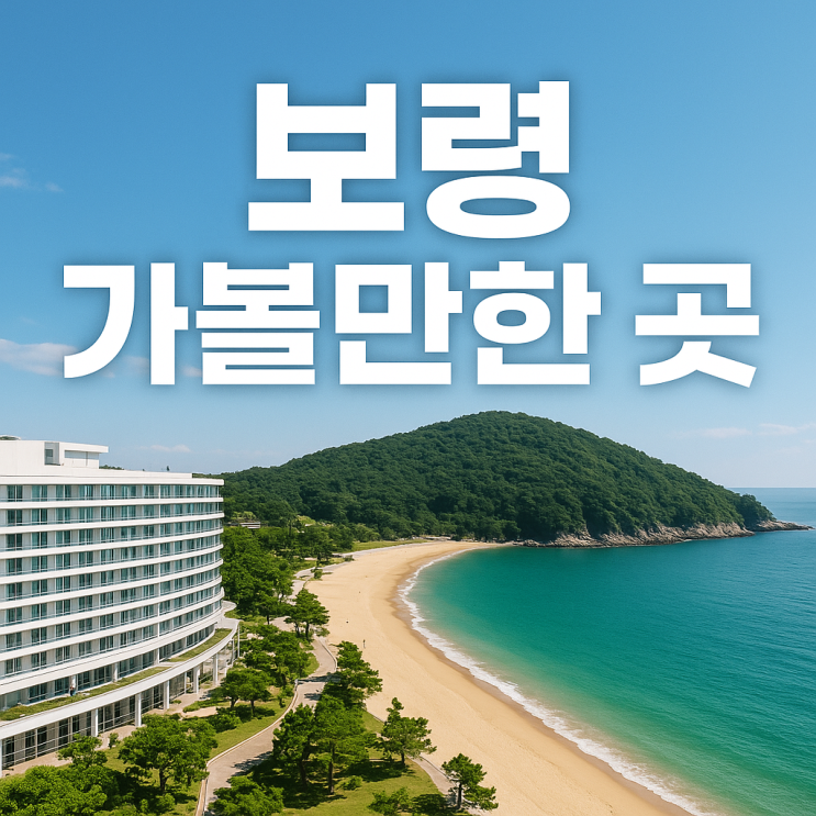  보령 가볼만한 곳 총정리  바다·축제·힐링이 가득한 도시