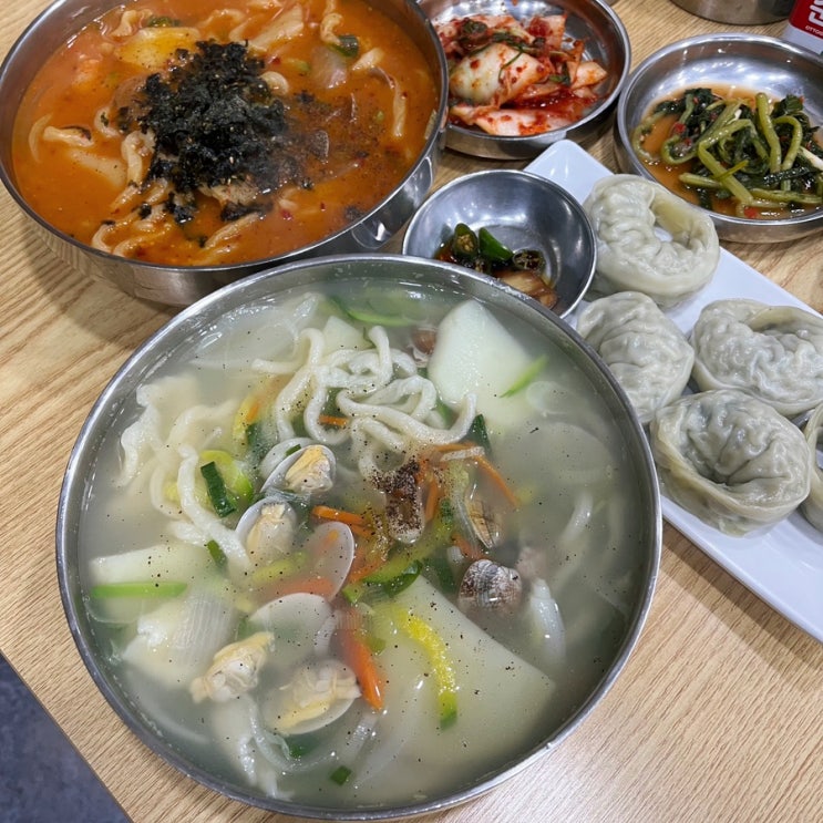  송도 강릉장칼국수 바지락칼국수 장칼제비 맛집