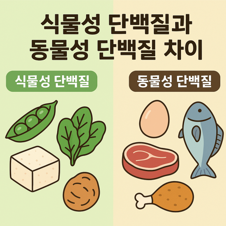 식물성 단백질과 동물성 단백질 차이, 제대로 알아보기