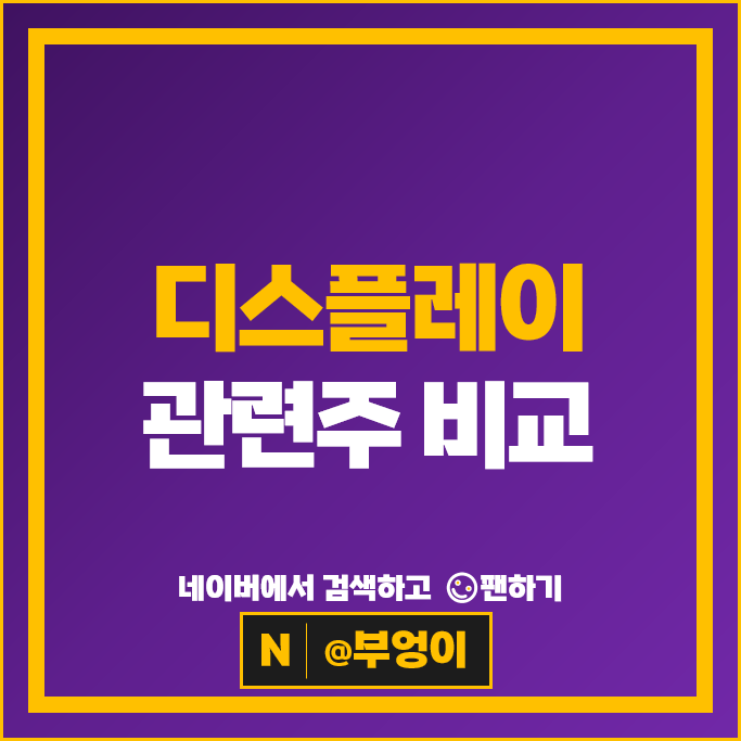 디스플레이 관련주 덕산네오룩스 인터플렉스 주가 엘지디스플레이 주식