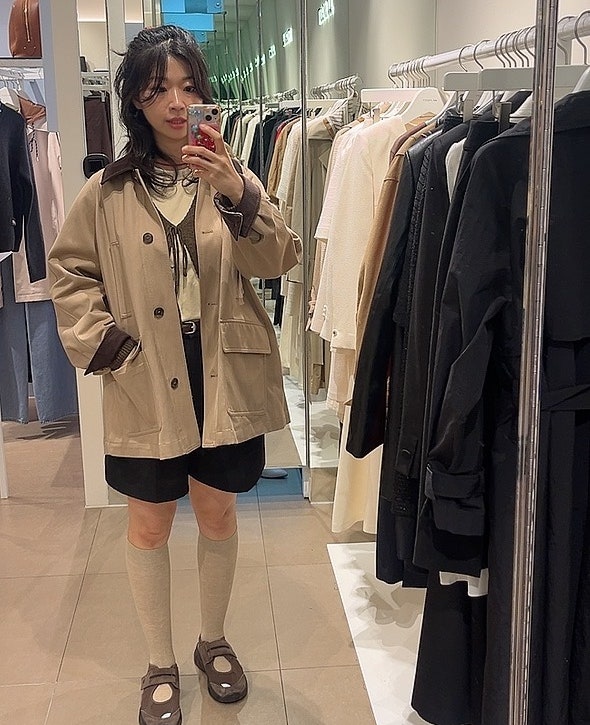 JJ지고트 손나은 워크자켓 백화점 2시간 돌아 찾은 가을 필수템!
