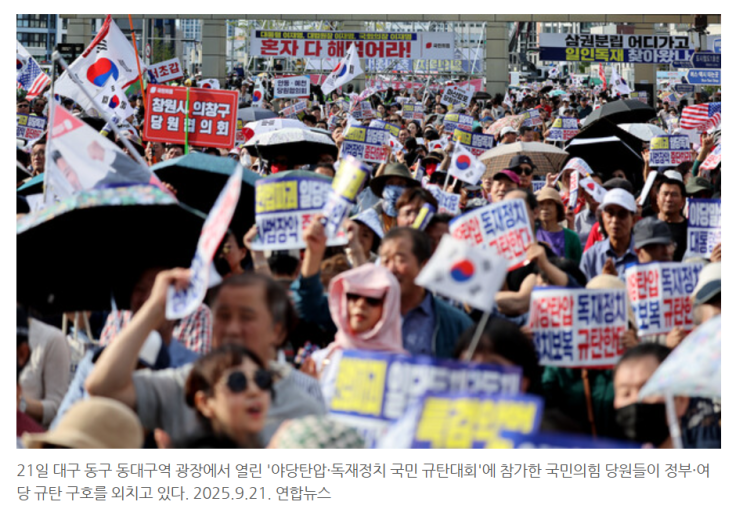그들만의 '텃밭 집회'…국힘당이 보지 못하는 것들