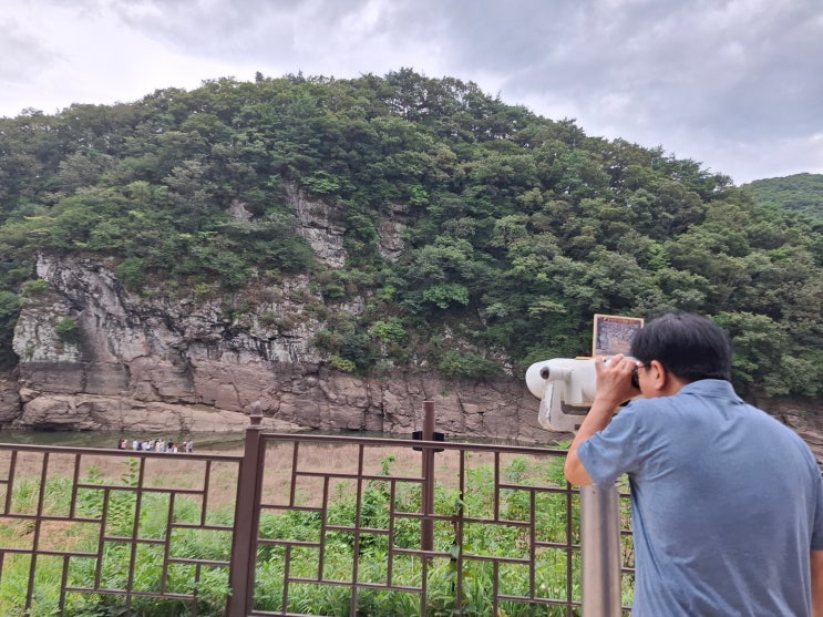  [울산 울주] 울주 대곡리 반구대 암각화 - 강 건너에 있어 맨눈으로 보이지 않았다