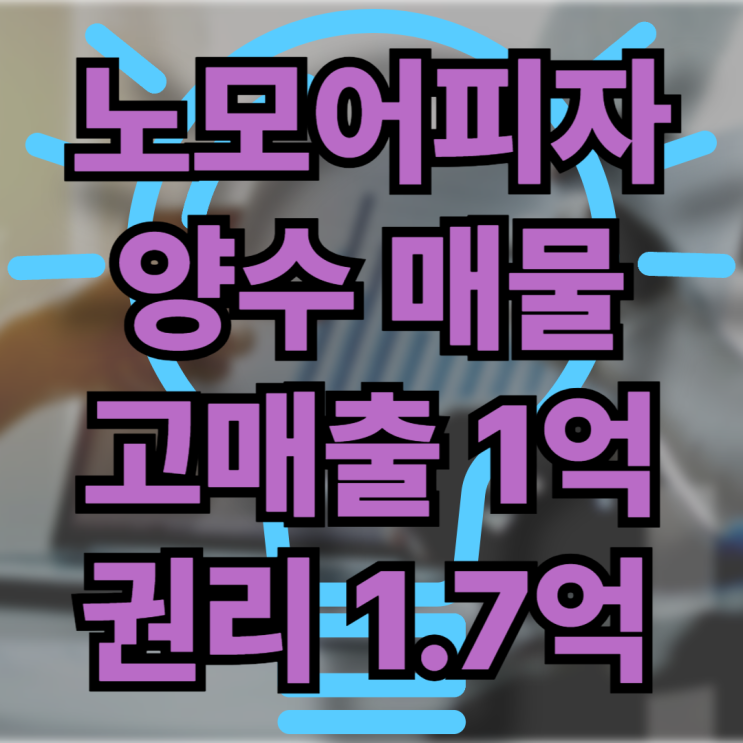  서울 노모어피자 창업의 숨겨진 보석! 양도양수 매물 추천