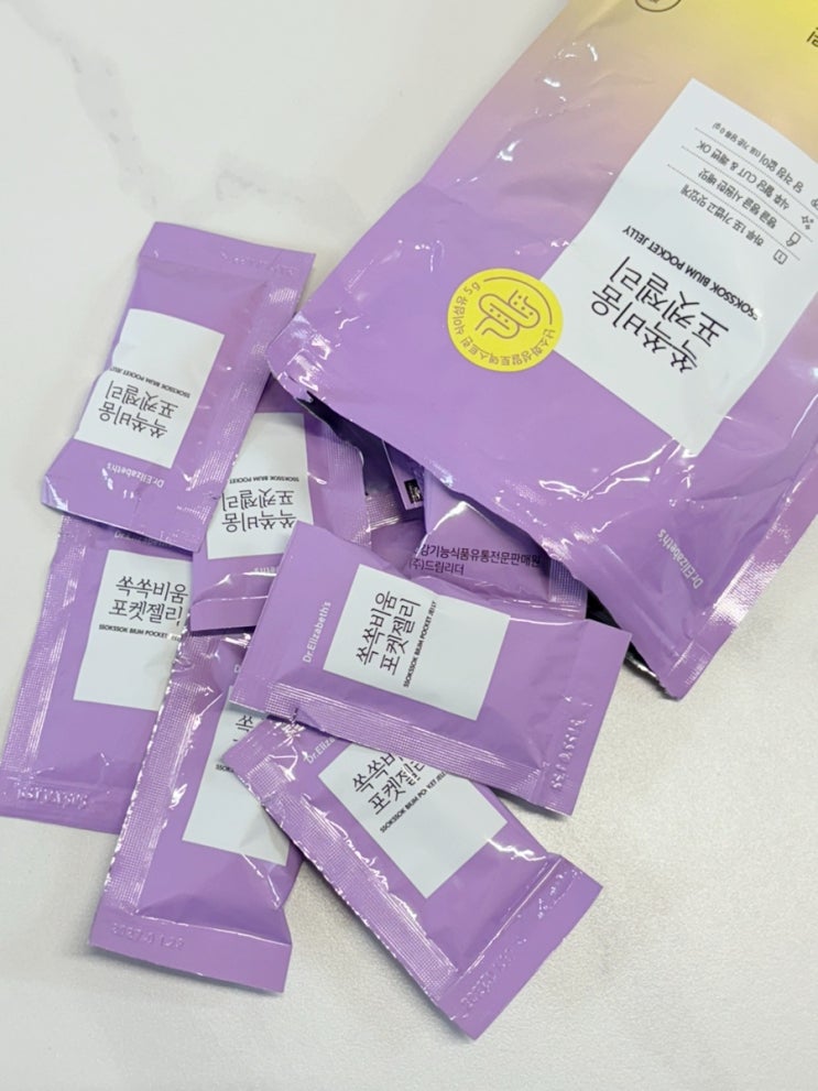  당 0g 쾌변젤리 닥터엘리자베스 쏙쏙비움 포켓젤리