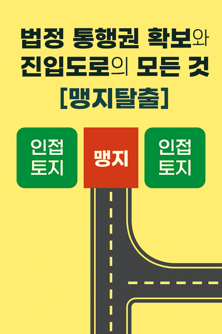  법정 통행권 확보와 진입도로의 모든 것[맹지탈출]