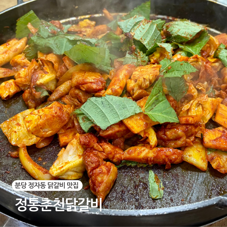  분당 정자동 현지인 맛집 정통춘천닭갈비