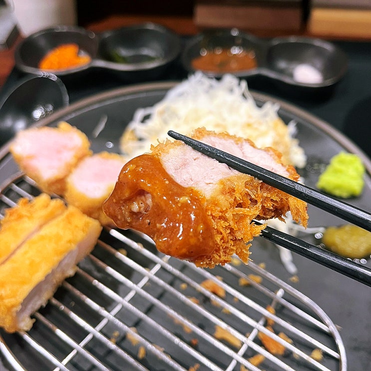  당산역 돈까스 맛집 카츠메종 꽃목살카츠 메뉴 추천 후기