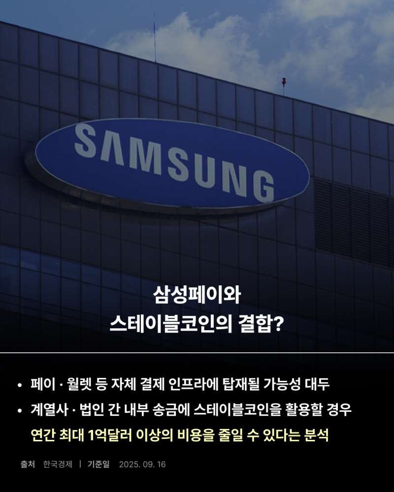 스테이블코인 선점하는 삼성과 쿠팡? : 네이버 블로그